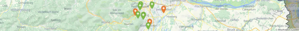 Kartenansicht für Apotheken-Notdienste in der Nähe von Mödling (Niederösterreich)